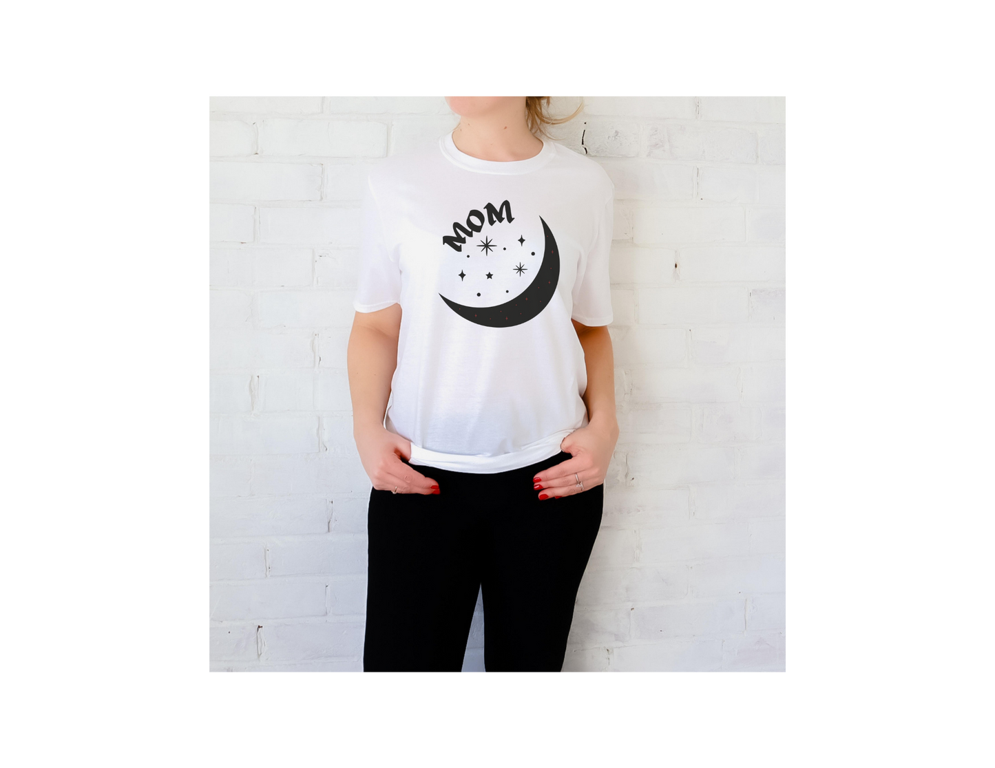 Mom crescent moon celestial t-shirt