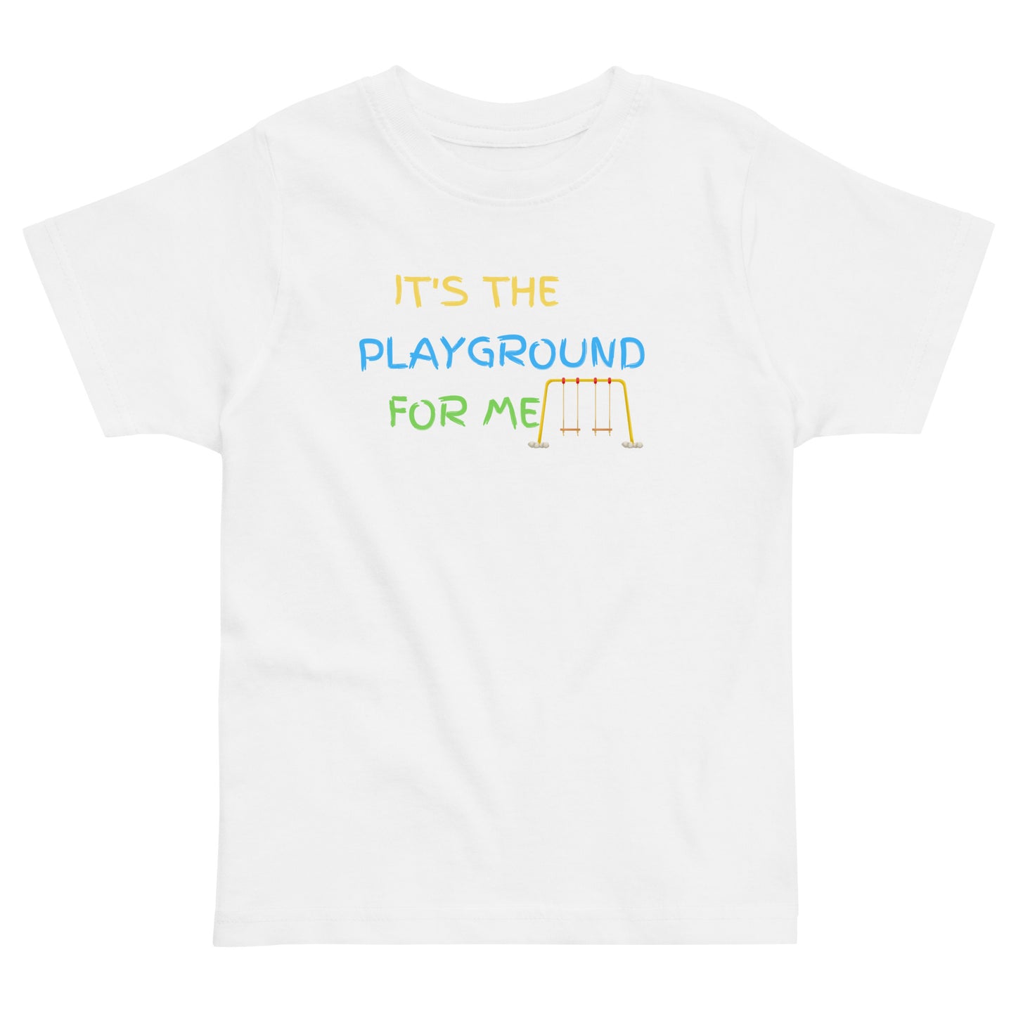 It's the playground swing set toddler