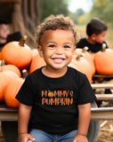 Mommy and me pumpkin tshirt, mama + mini matching tee, mommy's pumpkin shirt, fall halloween, gift idea, family matching tshirts,