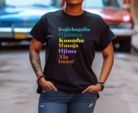 Kwanzaa t-shirt, gift idea for Kwanzaa, African attire shirt, black Christmas tee, 7 principles of kwanzaa, Afrocentric, ethnic history tee,