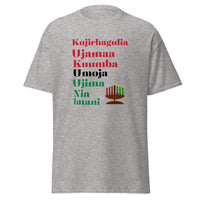 Kwanzaa t-shirt, gift idea for Kwanzaa, African attire shirt, black Christmas tee, 7 principles of kwanzaa, Afrocentric, ethnic history tee,