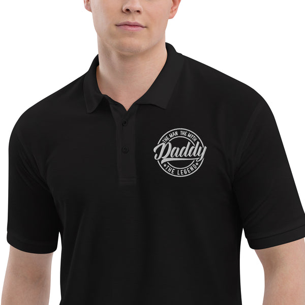 Men's Premium Father's Day Polo, Father's Day gift idea, Embroidered