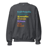 Kwanzaa sweatshirt, gift idea for Kwanzaa, African attire, black Christmas tee, 7 principles of kwanzaa, Afrocentric, ethnic history sweater