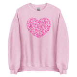 Breast Cancer Ribbon Heart Sweatshirt