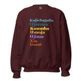 Kwanzaa sweatshirt, gift idea for Kwanzaa, African attire, black Christmas tee, 7 principles of kwanzaa, Afrocentric, ethnic history sweater