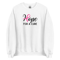 Hope for A Cure Breast Cancer Sweatshirt, cancer support and awareness, cancer sucks, survivor, warrior, wear pink in October,