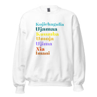 Kwanzaa sweatshirt, gift idea for Kwanzaa, African attire, black Christmas tee, 7 principles of kwanzaa, Afrocentric, ethnic history sweater