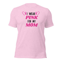 I Wear Pink for My Mom Breast Cancer Awareness T-shirt.