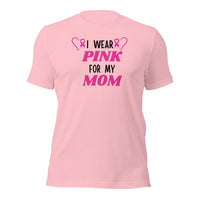 I Wear Pink for My Mom Breast Cancer Awareness T-shirt.