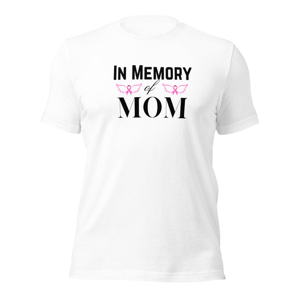 In memory of mom tshirt, breast cancer awareness, in memoriam, cancer sucks, cancer support tee, personalized shirts, in October wear pink