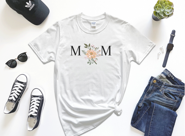 MOM floral Minimalist t-shirt