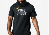 Father's day, fathers day gift idea, fathers day tshirt, tee for stepdad, shirt with crown, gift for dad from daughter, gift from son, king daddy shirt