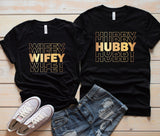 Couples wifey and Hubby T-shirts