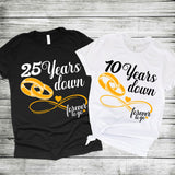 Matching couples anniversary tshirt