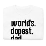 Father's day, fathers day gift idea, worlds dopest dad tshirt, stepdad tee, gift for dad from daughter, gift from son, dope dad tee,