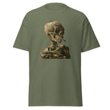 Vincent Van Gogh Skeleton Smoking Cigarette t-shirt