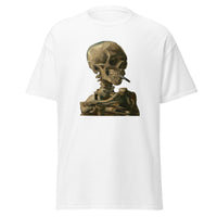 Vincent Van Gogh Skeleton Smoking Cigarette t-shirt