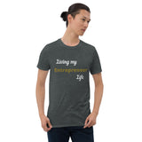 Living My-white print-Short-Sleeve Unisex T-Shirt