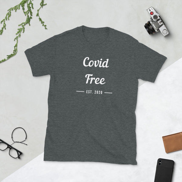 Covid Free-Short-Sleeve Unisex T-Shirt