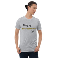 Living My-black print-Short-Sleeve Unisex T-Shirt